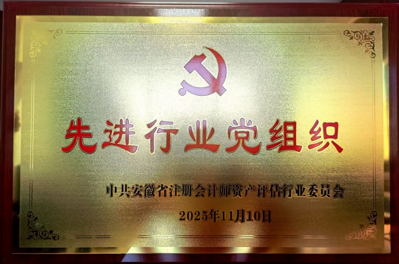 六安市注册会计师资产评估行业党委荣获省行业党委多项表彰